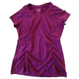 Moving Comfort Fushcia Short Sleeve Athletic T Shirt Large